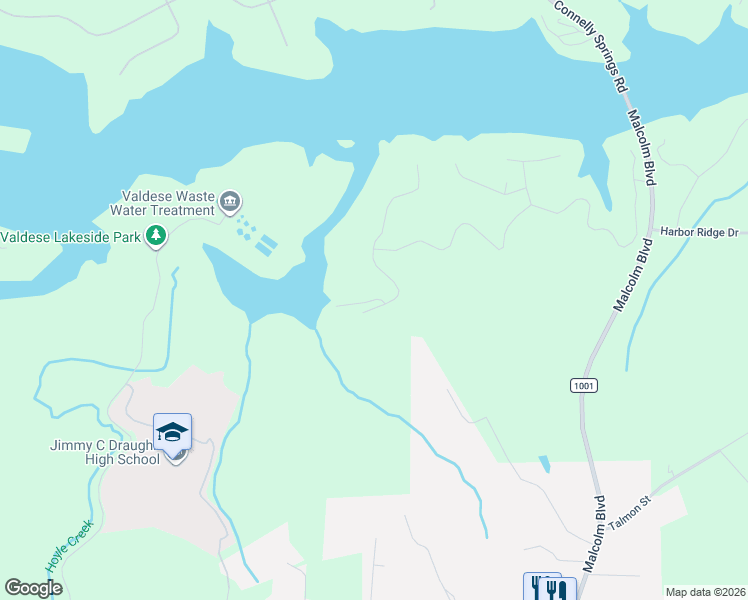 map of restaurants, bars, coffee shops, grocery stores, and more near 175 Azalea Drive in Connelly Springs