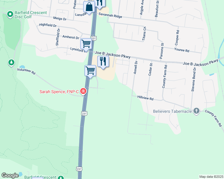map of restaurants, bars, coffee shops, grocery stores, and more near 3591 Shelbyville Highway in Murfreesboro