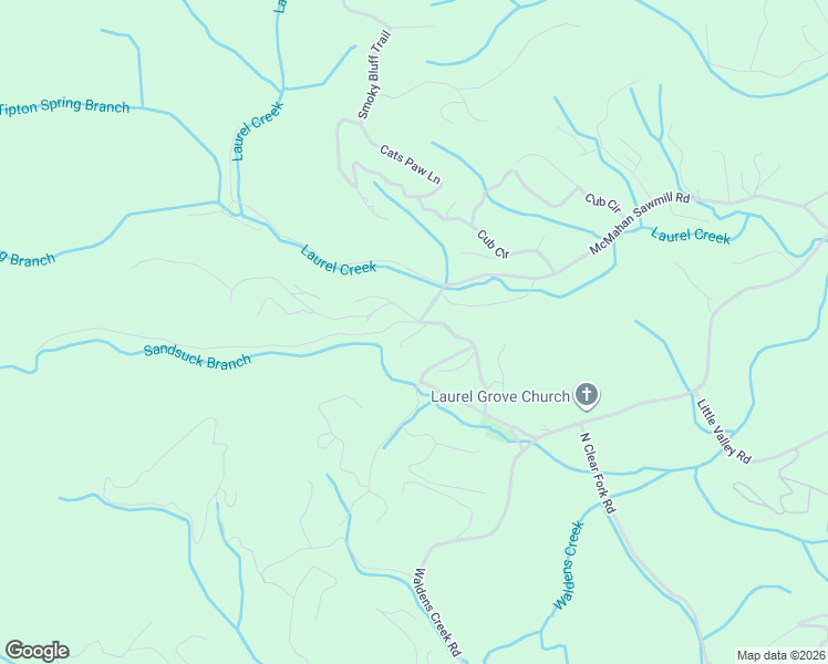 map of restaurants, bars, coffee shops, grocery stores, and more near 2414 Possum Cove Way in Sevierville