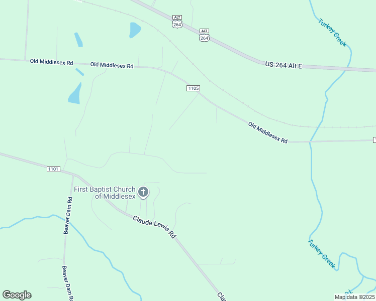 map of restaurants, bars, coffee shops, grocery stores, and more near Old Middlesex Road in Middlesex