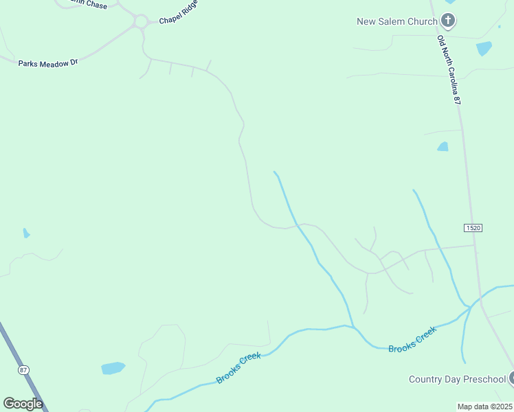 map of restaurants, bars, coffee shops, grocery stores, and more near 916 The Parks Drive in Pittsboro