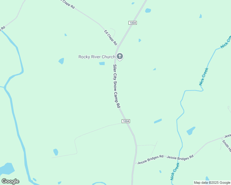 map of restaurants, bars, coffee shops, grocery stores, and more near State Road 1004 in Siler City