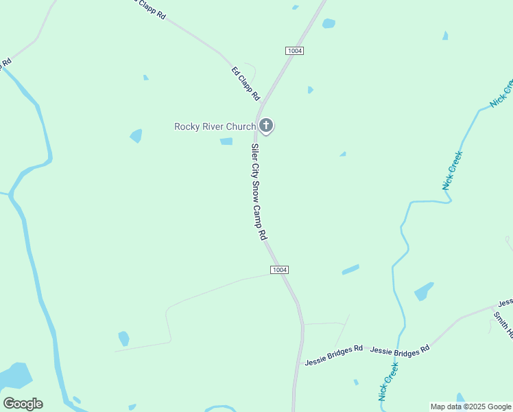 map of restaurants, bars, coffee shops, grocery stores, and more near State Road 1004 in Siler City