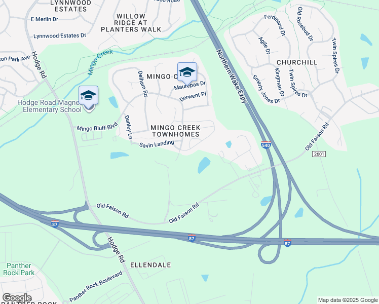 map of restaurants, bars, coffee shops, grocery stores, and more near 1001 Plexor Lane in Knightdale