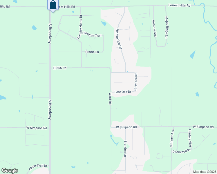 map of restaurants, bars, coffee shops, grocery stores, and more near 813 Lost Oak Drive in Guthrie