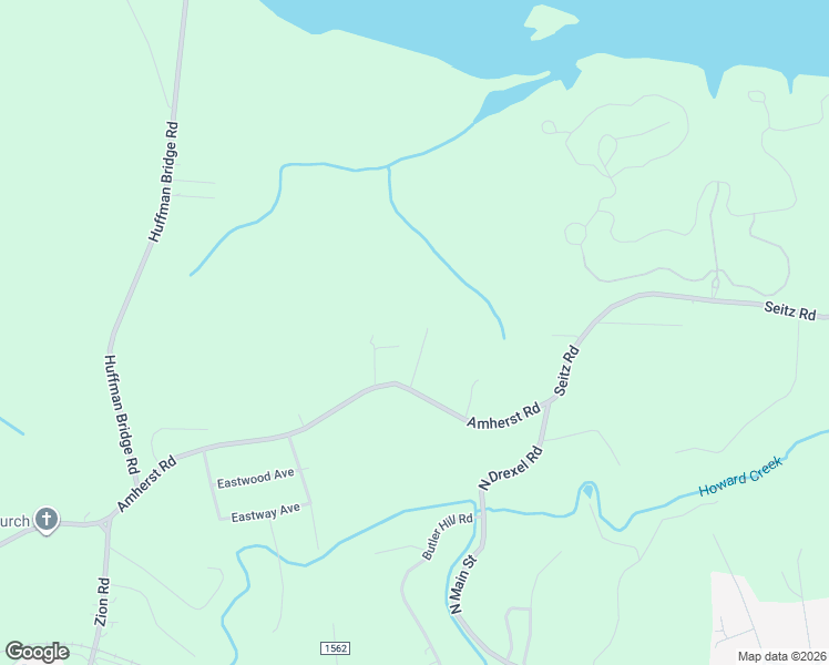 map of restaurants, bars, coffee shops, grocery stores, and more near 1525 Amherst Road in Morganton