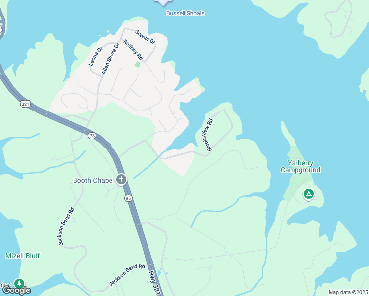 map of restaurants, bars, coffee shops, grocery stores, and more near 1505 Brookview Road in Lenoir City