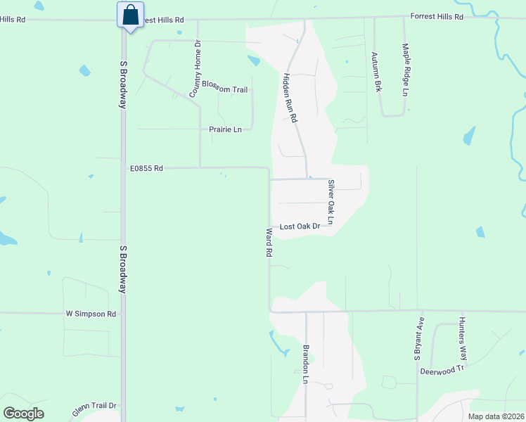 map of restaurants, bars, coffee shops, grocery stores, and more near 813 Lost Oak Drive in Guthrie