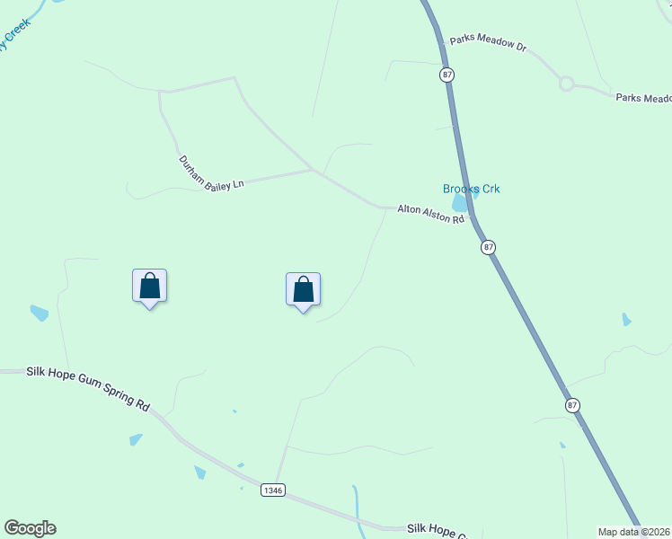 map of restaurants, bars, coffee shops, grocery stores, and more near 232 Goathouse Road in Pittsboro