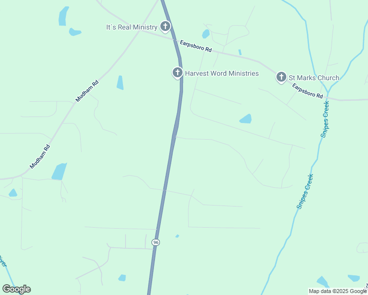 map of restaurants, bars, coffee shops, grocery stores, and more near 40 Red Wood Road in Zebulon