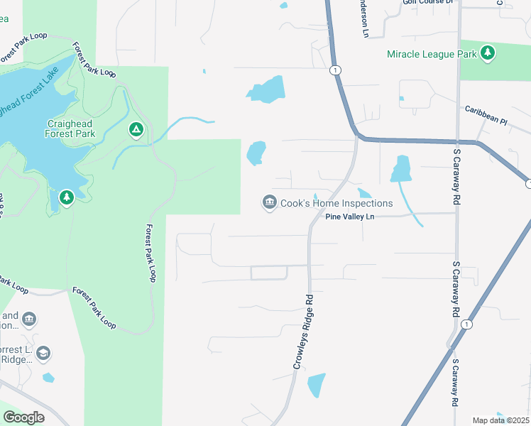 map of restaurants, bars, coffee shops, grocery stores, and more near 1392 Sullivan Circle in Jonesboro