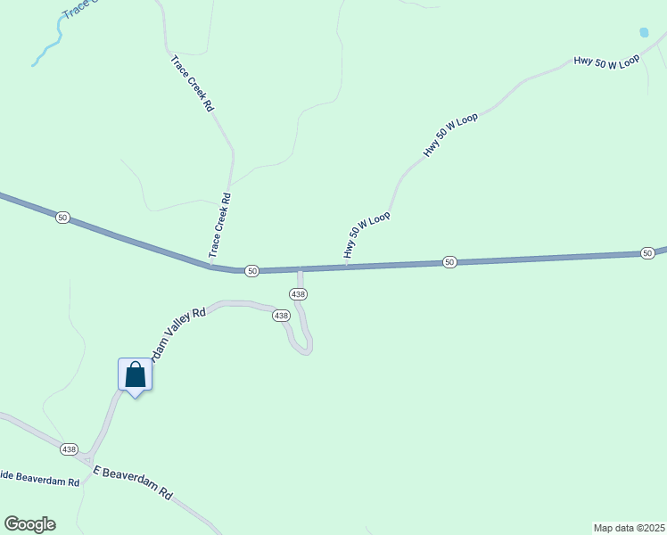 map of restaurants, bars, coffee shops, grocery stores, and more near 2206 Tennessee 50 in Centerville