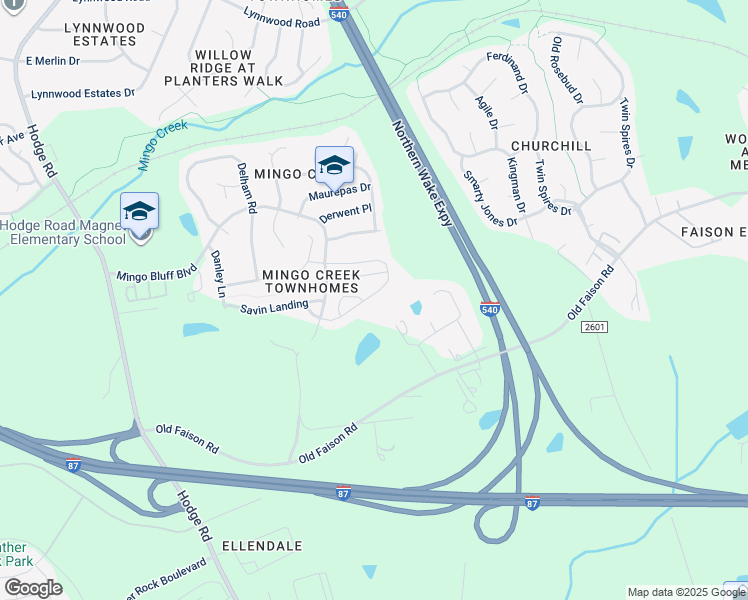 map of restaurants, bars, coffee shops, grocery stores, and more near 1301 Plexor Lane in Knightdale