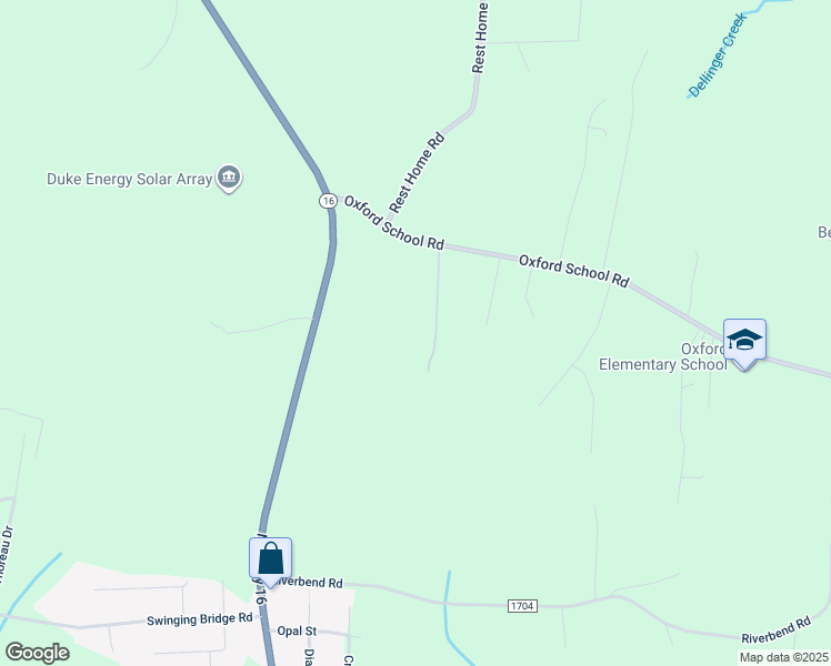 map of restaurants, bars, coffee shops, grocery stores, and more near 6275 Oxford School Road in Claremont