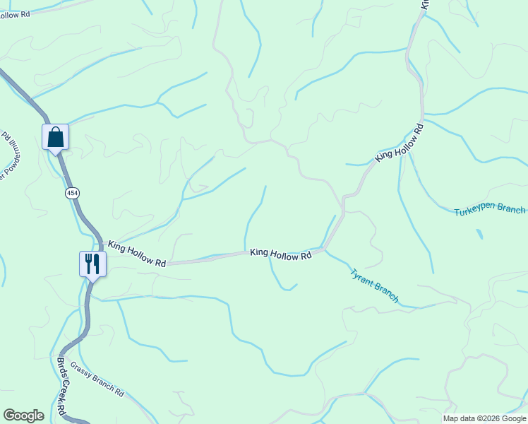 map of restaurants, bars, coffee shops, grocery stores, and more near 3843 Old Mountain Road in Sevierville