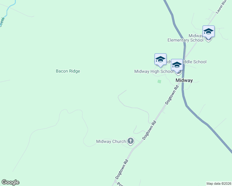map of restaurants, bars, coffee shops, grocery stores, and more near 210 Dogtown Road in Ten Mile