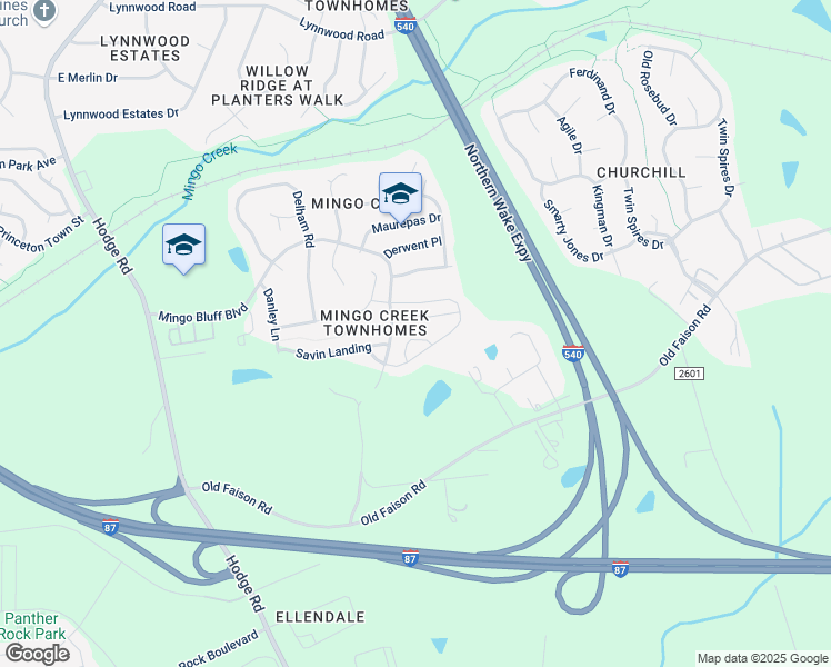 map of restaurants, bars, coffee shops, grocery stores, and more near 210 Montview Way in Knightdale