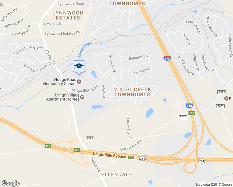 map of restaurants, bars, coffee shops, grocery stores, and more near 807 Delray Ln in Knightdale