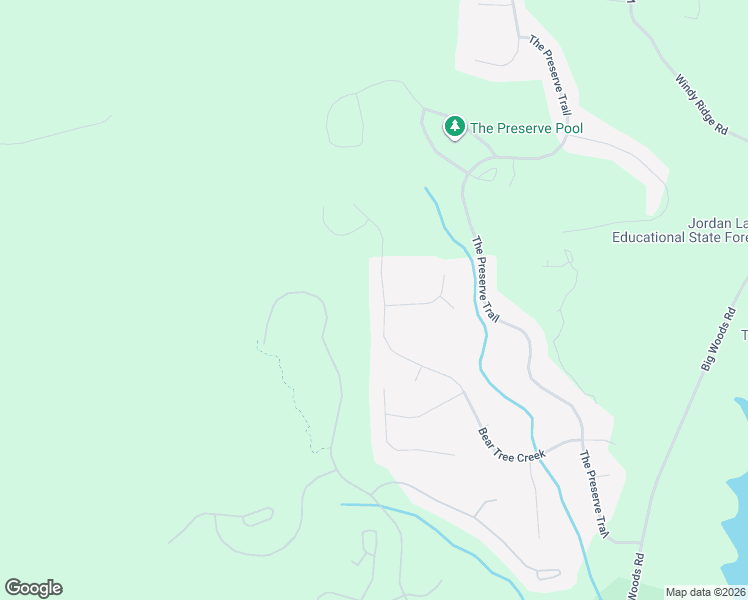 map of restaurants, bars, coffee shops, grocery stores, and more near 635 Bear Tree Creek in Chapel Hill