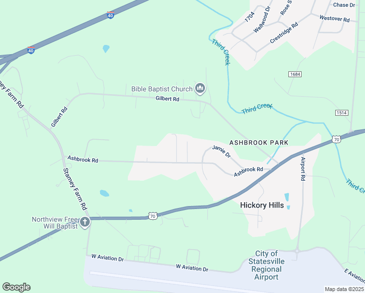 map of restaurants, bars, coffee shops, grocery stores, and more near 121 Karmen Lane in Statesville