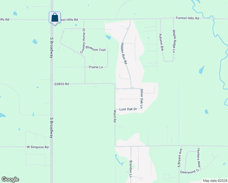 map of restaurants, bars, coffee shops, grocery stores, and more near 11219-11263 Ward Road in Edmond