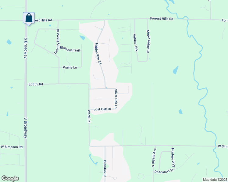 map of restaurants, bars, coffee shops, grocery stores, and more near 11662 Silver Oak Lane in Guthrie