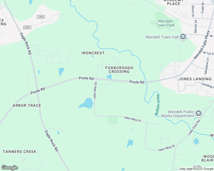 map of restaurants, bars, coffee shops, grocery stores, and more near 829 Parc Townes Drive in Wendell