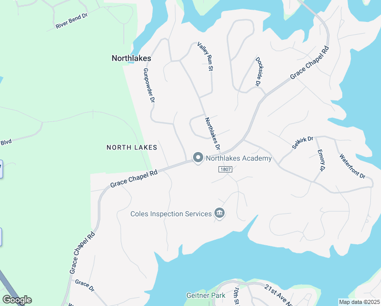 map of restaurants, bars, coffee shops, grocery stores, and more near 6190 Timberlane Terrace in Hickory