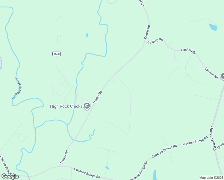 map of restaurants, bars, coffee shops, grocery stores, and more near 1484 Thayer Road in Trinity