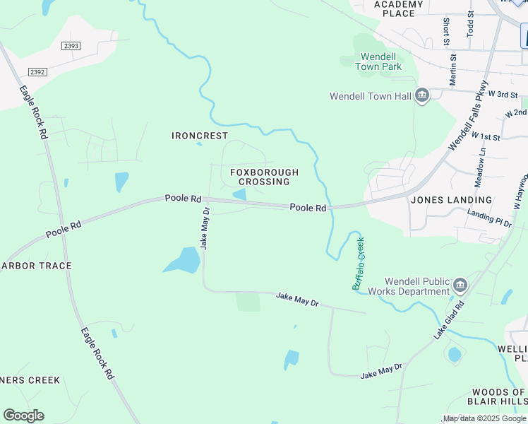 map of restaurants, bars, coffee shops, grocery stores, and more near 941 Wendell Boulevard in Wendell