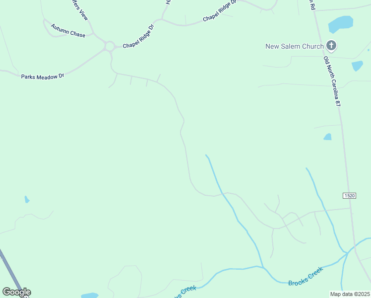 map of restaurants, bars, coffee shops, grocery stores, and more near The Parks Drive in Chatham County