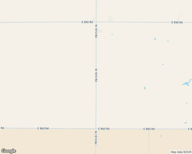 map of restaurants, bars, coffee shops, grocery stores, and more near North 1810 Road in Roger Mills County