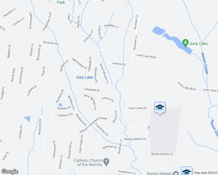 map of restaurants, bars, coffee shops, grocery stores, and more near 2784 Aston Woods Lane in Thompson's Station
