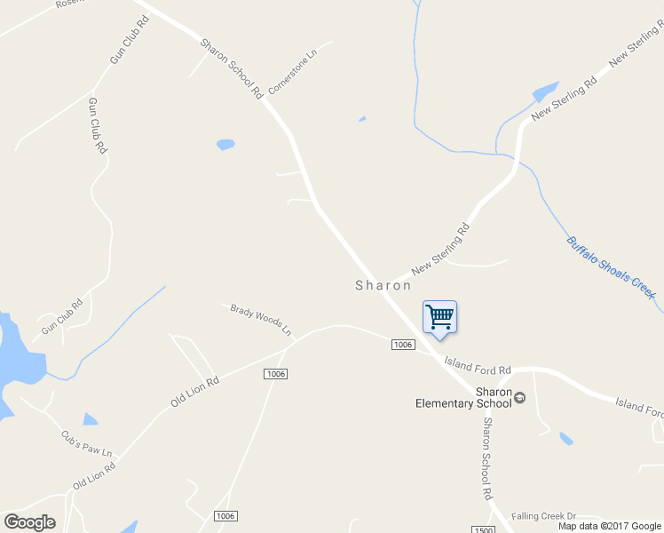 map of restaurants, bars, coffee shops, grocery stores, and more near 1015 Sharon School Road in Statesville