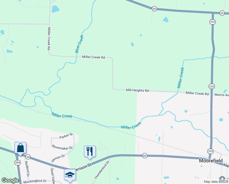 map of restaurants, bars, coffee shops, grocery stores, and more near 1228 Mill Heights Road in Batesville