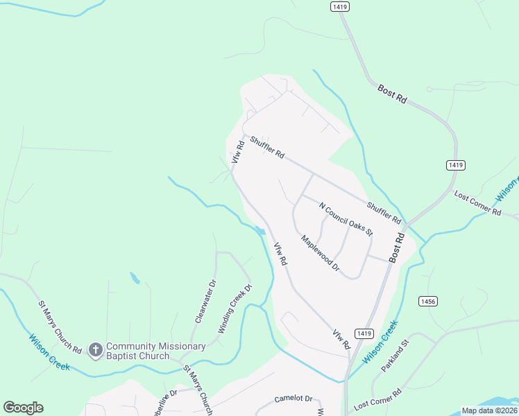 map of restaurants, bars, coffee shops, grocery stores, and more near 204 Vfw Road in Morganton