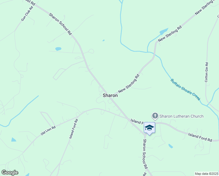 map of restaurants, bars, coffee shops, grocery stores, and more near Sharon School Road in Statesville