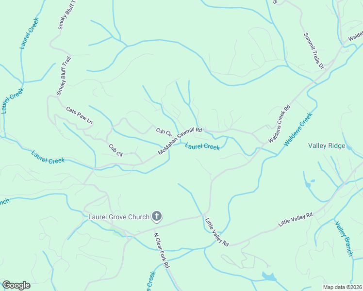 map of restaurants, bars, coffee shops, grocery stores, and more near 2876 McMahan Sawmill Road in Sevierville