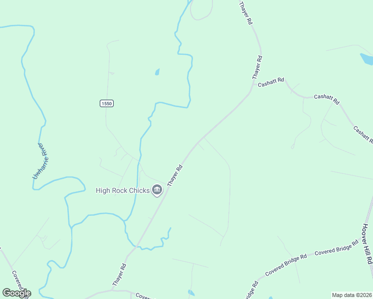 map of restaurants, bars, coffee shops, grocery stores, and more near 1484 Thayer Road in Trinity