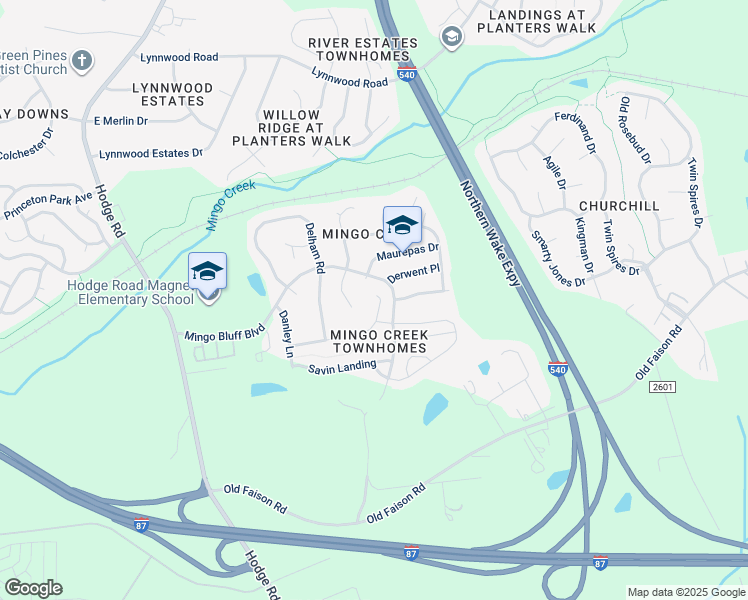 map of restaurants, bars, coffee shops, grocery stores, and more near 902 Hadel Place in Knightdale