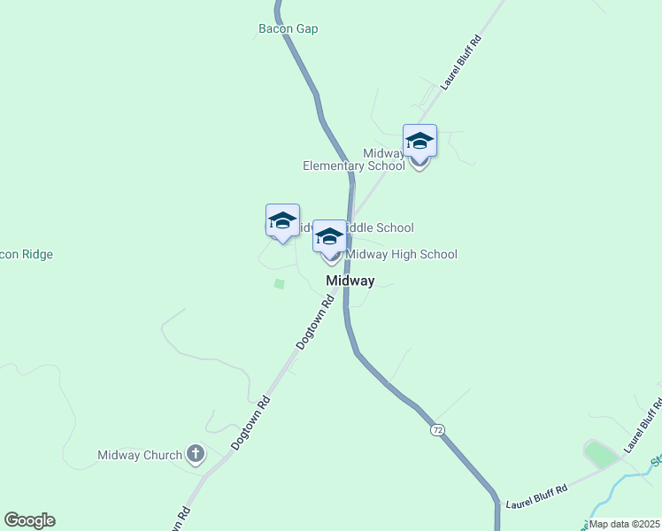 map of restaurants, bars, coffee shops, grocery stores, and more near 530 Loudon Highway in Kingston