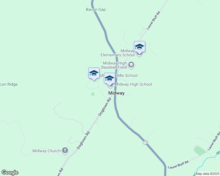 map of restaurants, bars, coffee shops, grocery stores, and more near 530 Loudon Highway in Kingston