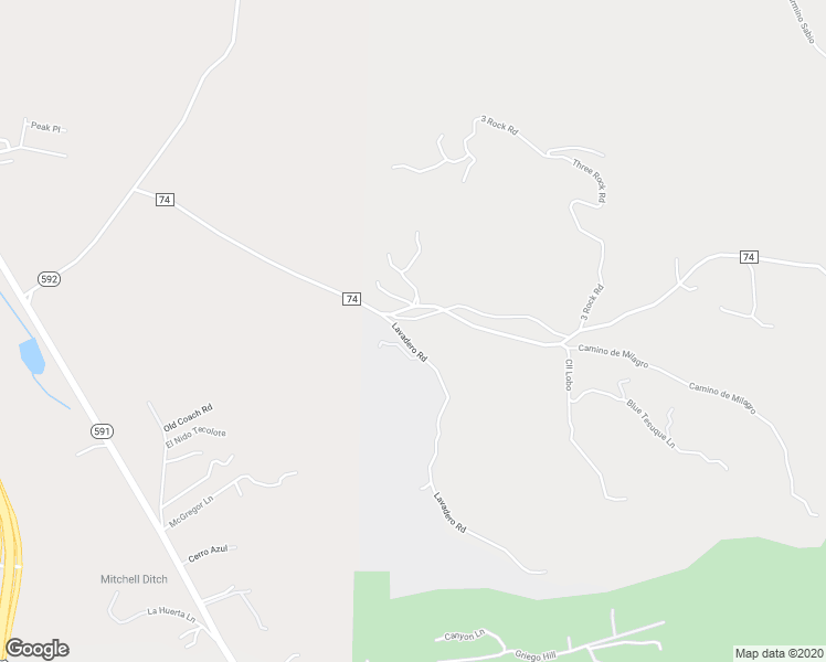 map of restaurants, bars, coffee shops, grocery stores, and more near 8 Lavadero Road in Santa Fe