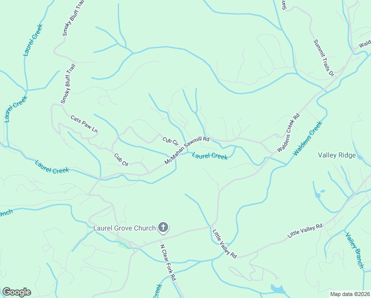 map of restaurants, bars, coffee shops, grocery stores, and more near 2876 McMahan Sawmill Road in Sevierville