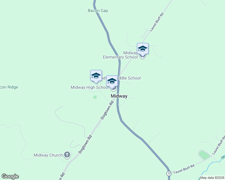 map of restaurants, bars, coffee shops, grocery stores, and more near 535 Loudon Highway in Kingston