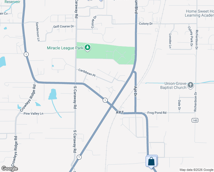 map of restaurants, bars, coffee shops, grocery stores, and more near 2700 Wakefield Drive in Jonesboro