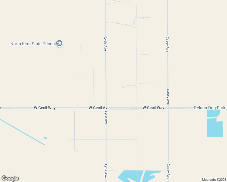 map of restaurants, bars, coffee shops, grocery stores, and more near 10270 Lytle Avenue in Delano