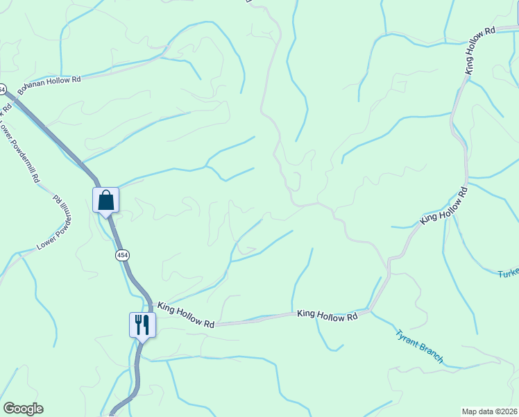 map of restaurants, bars, coffee shops, grocery stores, and more near 2240 Breezy Road in Sevierville