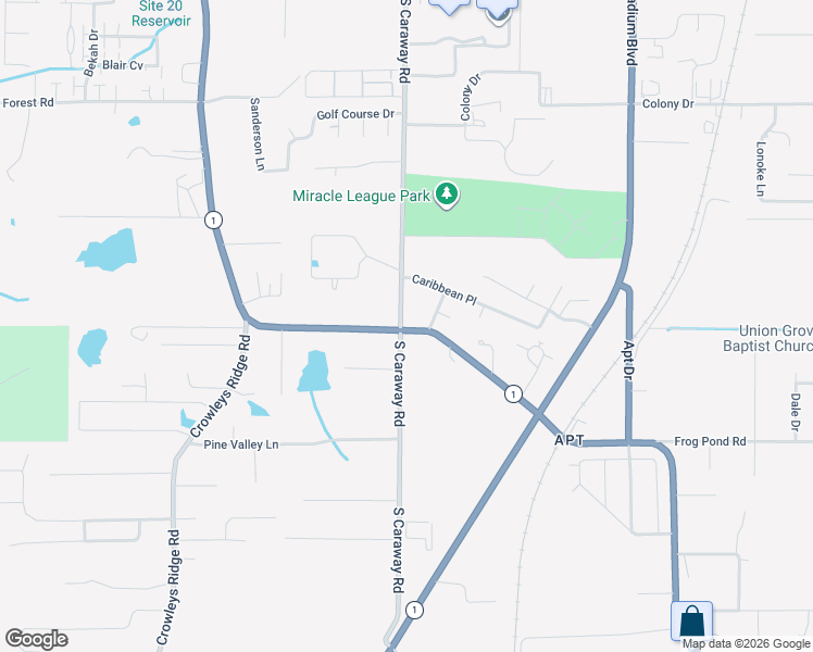 map of restaurants, bars, coffee shops, grocery stores, and more near 5118 County Road 126 in Jonesboro
