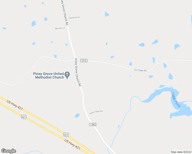 map of restaurants, bars, coffee shops, grocery stores, and more near 185 Larkington Drive in Siler City